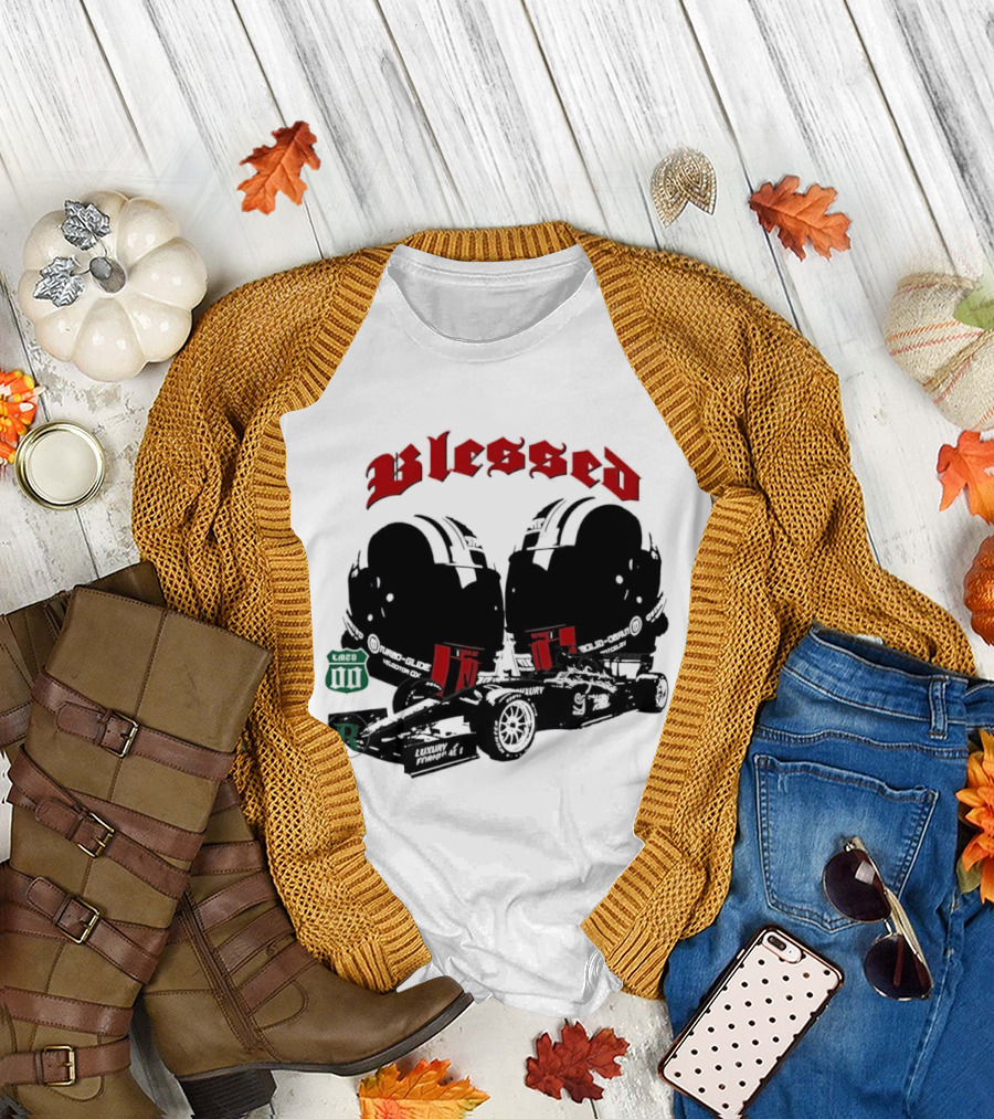 Blessed Formula 1 Racing Vintage Car T-Shirt