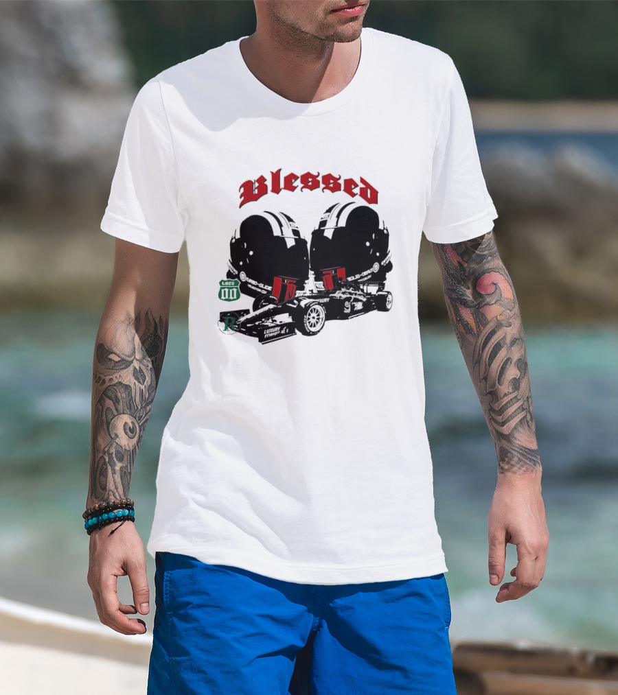 Blessed Formula 1 Racing Vintage Car T-Shirt