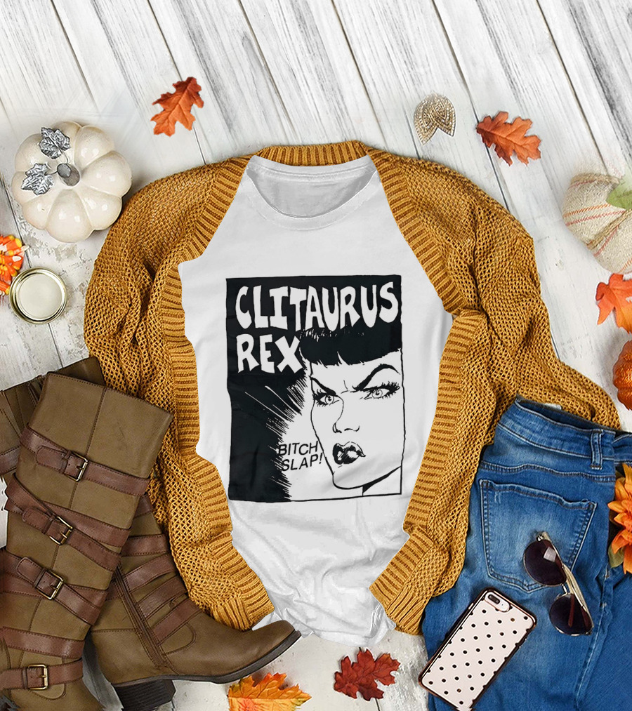 Clitaurus Rex Bitch Slap Retro Punk T-Shirt