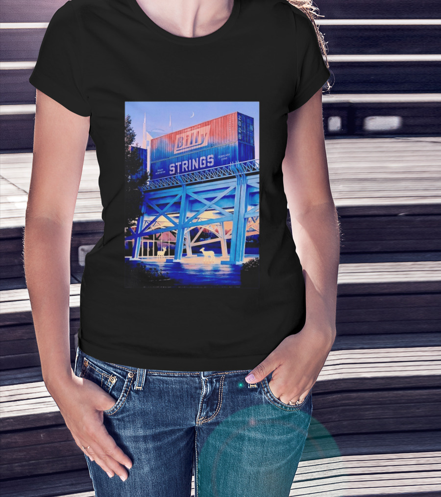 Billy Strings Nashville Tennessee February 20 To 22 2026 With Bridge And Deer T-Shirt