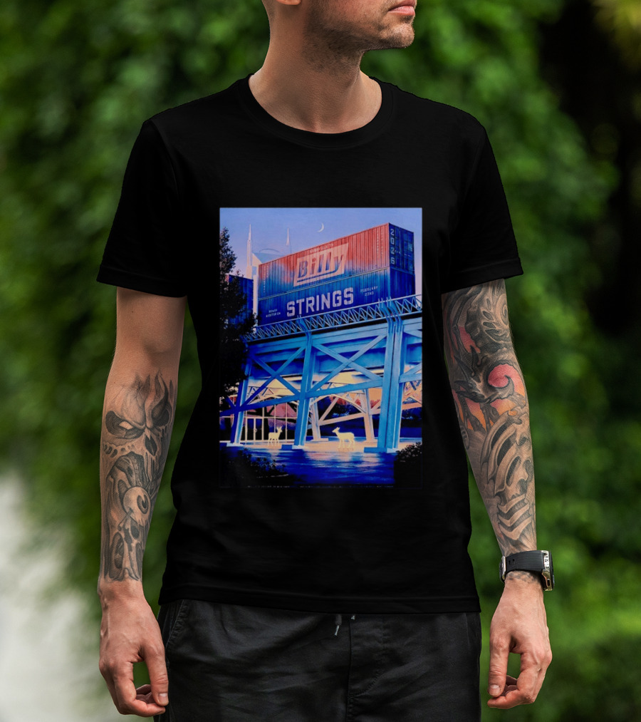 Billy Strings Nashville Tennessee February 20 To 22 2026 With Bridge And Deer T-Shirt