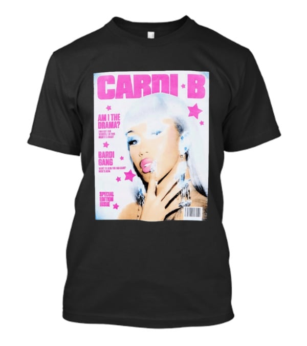 Cardi B Am I The Drama Special Edition Magazine Cover Bardi Gang T-Shirt