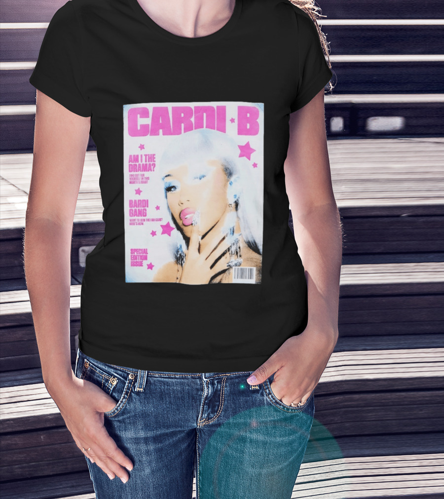 Cardi B Am I The Drama Special Edition Magazine Cover Bardi Gang T-Shirt