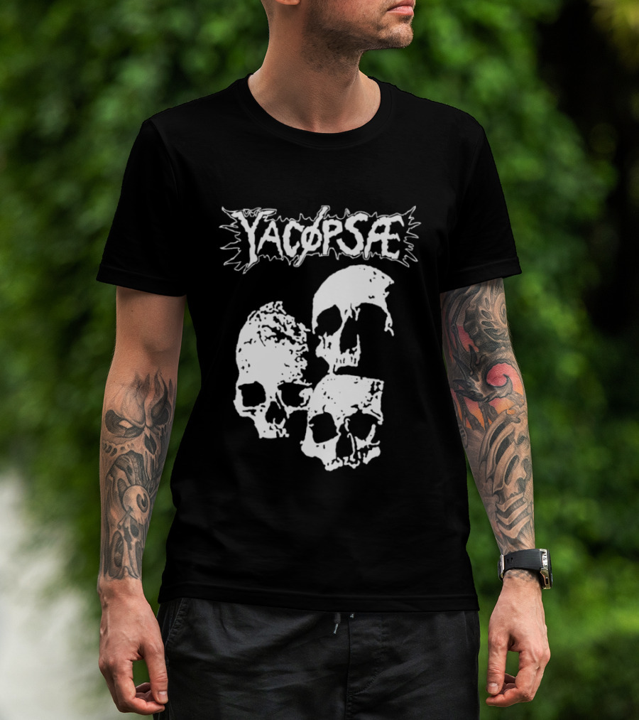 Yacopsae Skull Art Punk Band Merchandise T-Shirt