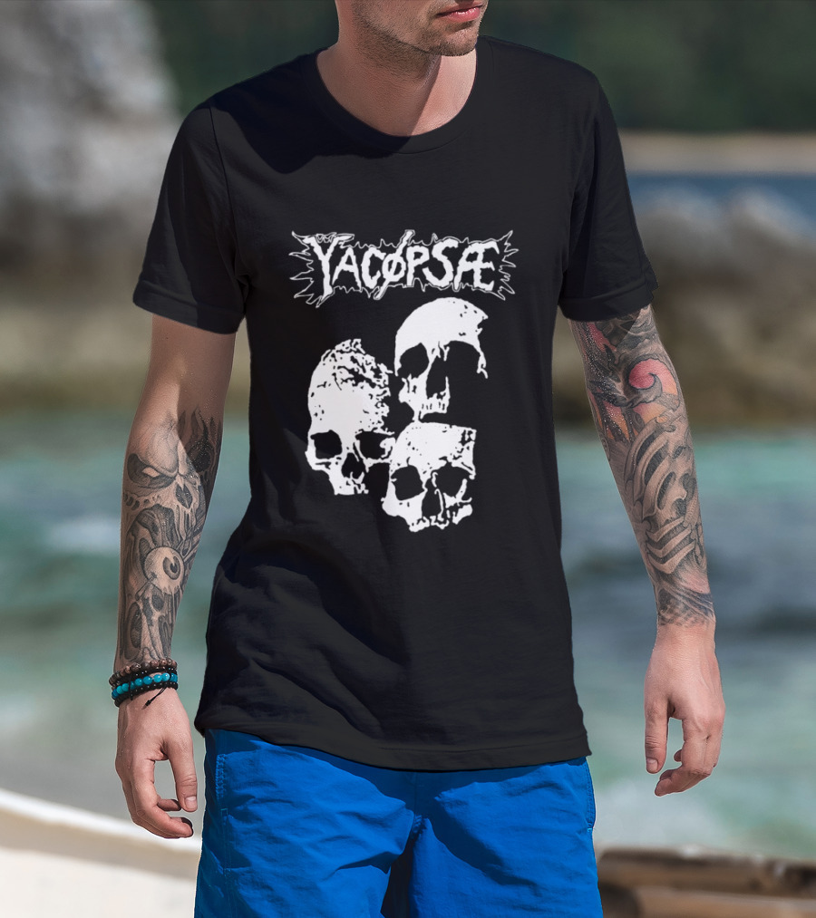 Yacopsae Skull Art Punk Band Merchandise T-Shirt