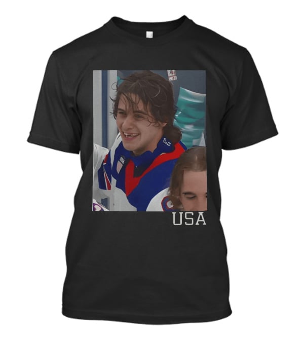 Jack Hughes OT Winner USA Teeth 2026 Winter Olympics Milano Cortina T-Shirt