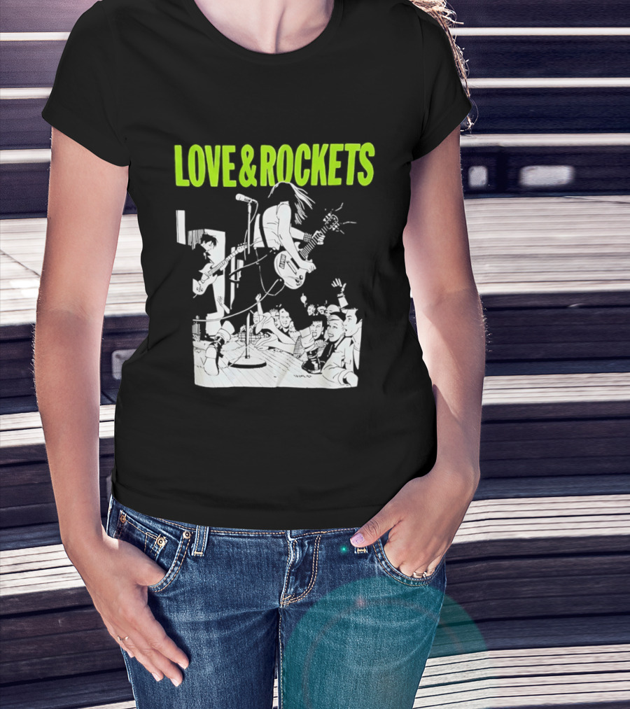 Love And Rockets Band Iconic Performance T-Shirt