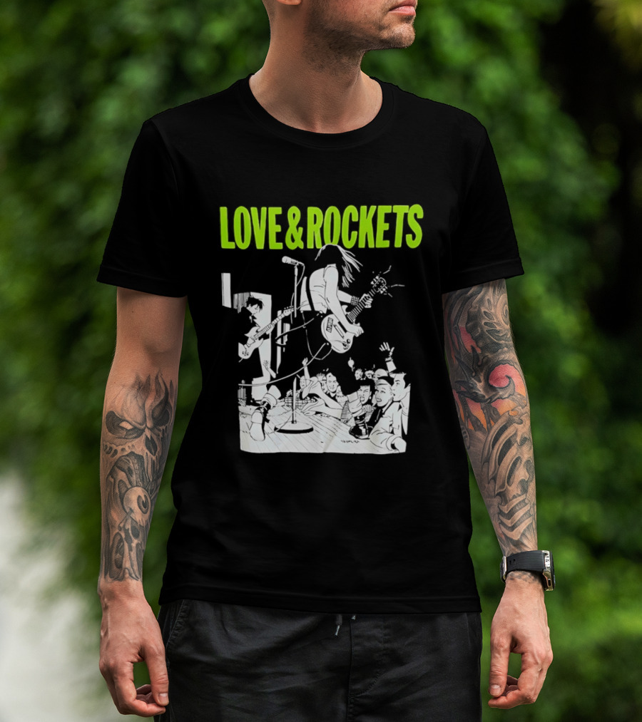 Love And Rockets Band Iconic Performance T-Shirt