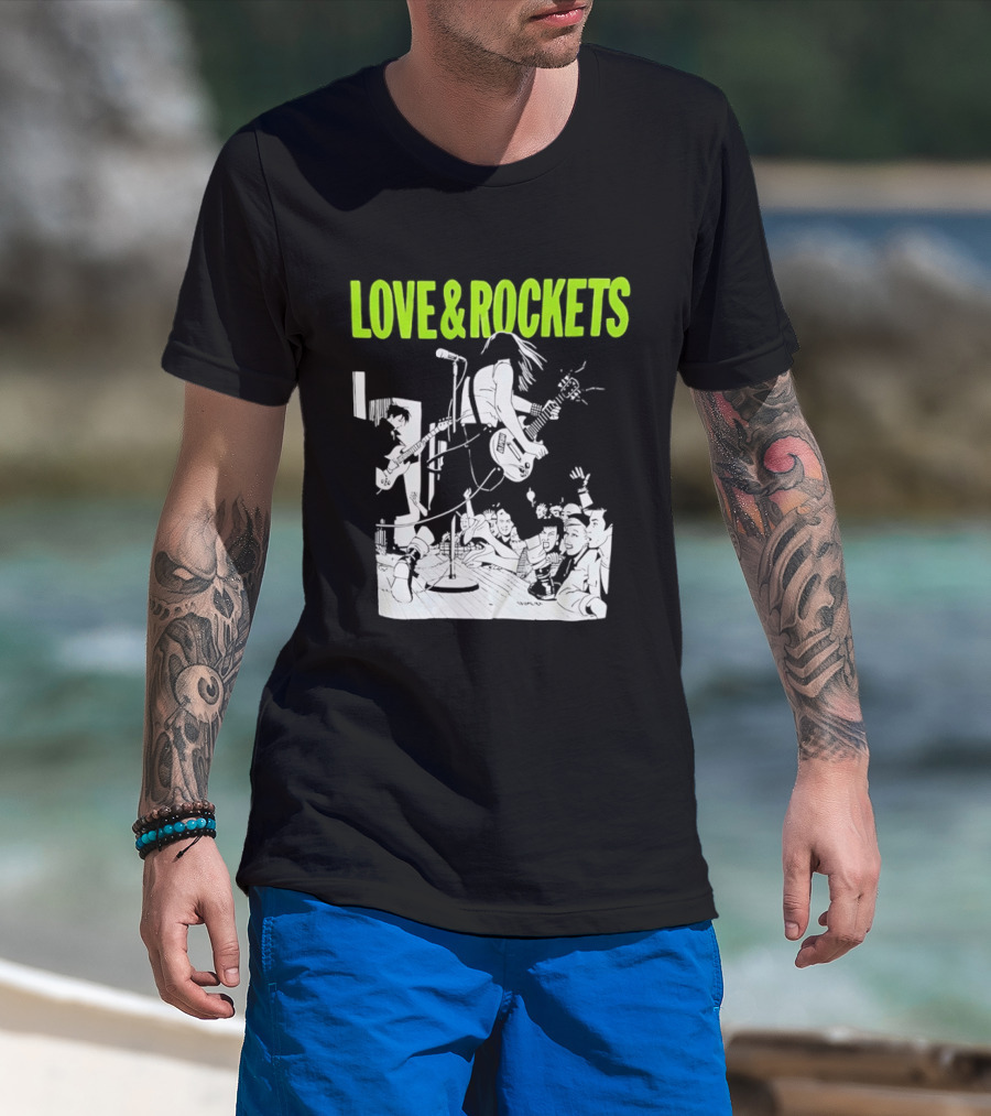 Love And Rockets Band Iconic Performance T-Shirt