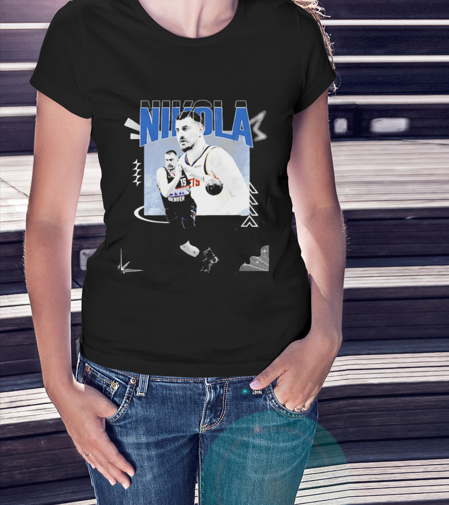 Denver Nuggets Nikola Jokic 15 Basketball T-Shirt