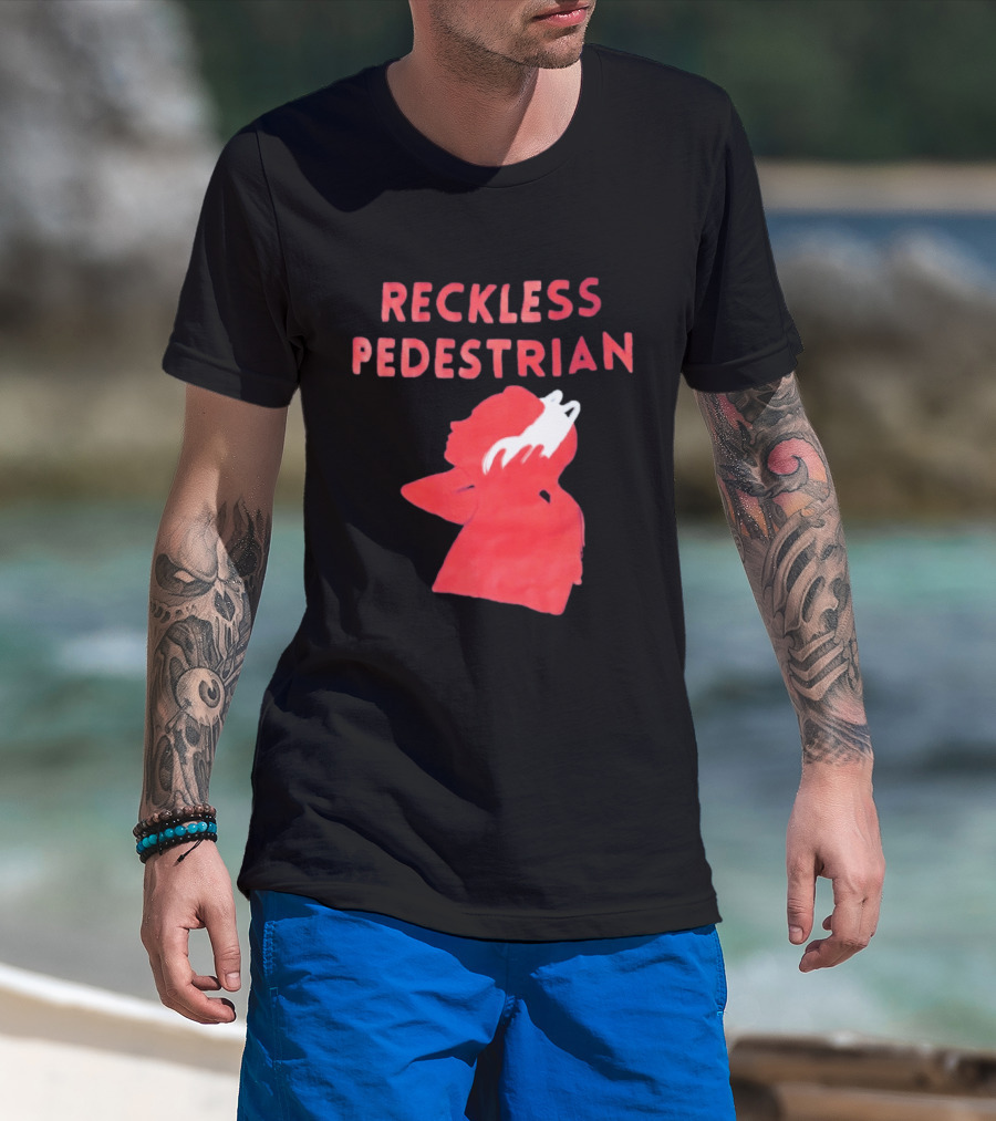 Reckless Pedestrian Bold Red T-Shirt