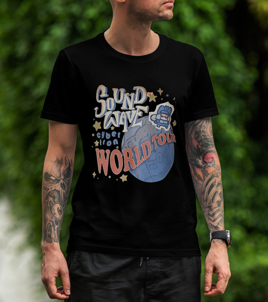 Soundwave Cybertron World Tour Stars Iconic Character Adventure T-Shirt