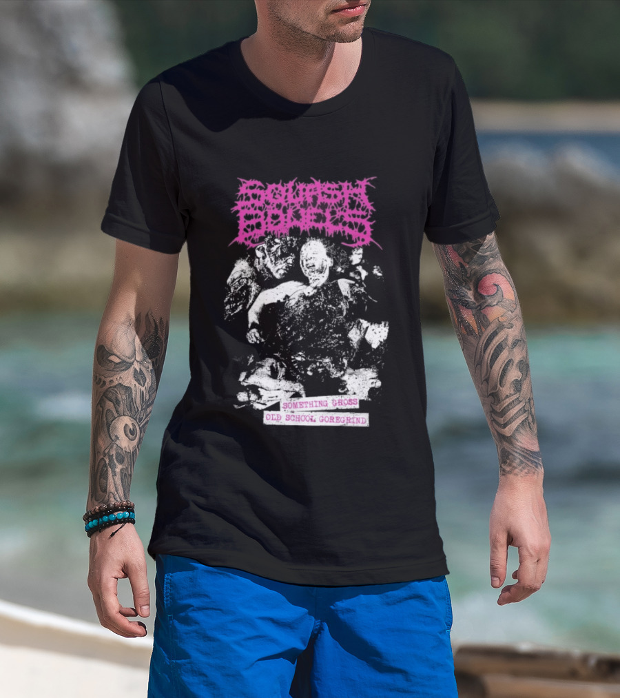 Squash Bowels Something Gross Old School Goregrind Pink Psychotic Gore T-Shirt