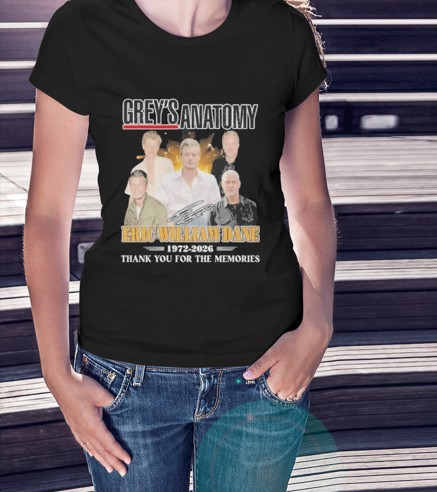 Eric William Dane Grey's Anatomy Thank You For The Memories T-Shirt