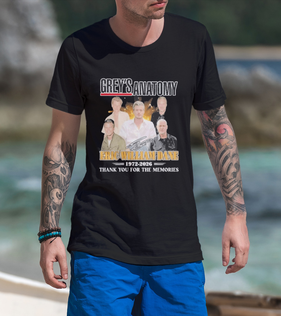 Eric William Dane Grey's Anatomy Thank You For The Memories T-Shirt