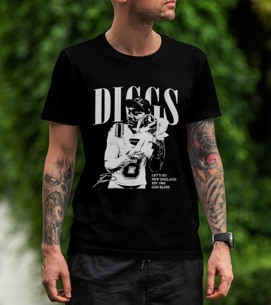 Diggs Let's Go New England Est 1960 God Bless T-Shirt