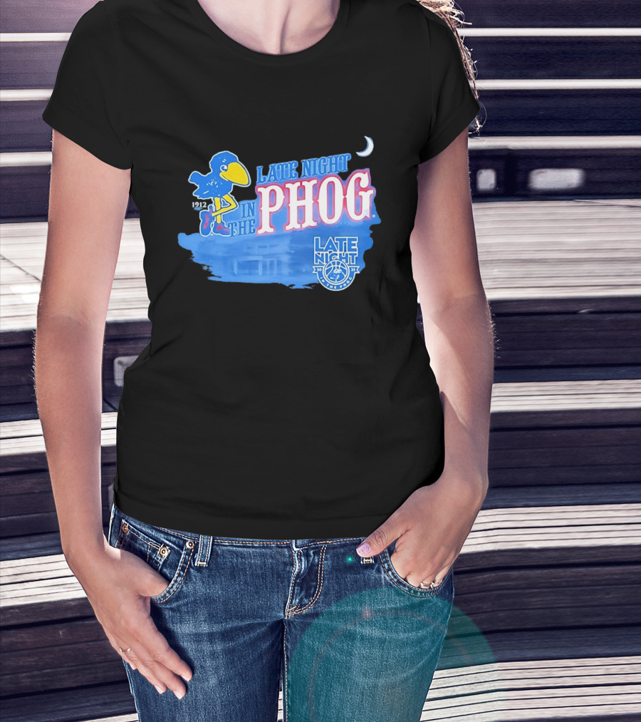 Late Night In The Phog Kansas Jayhawks Since 1912 Basketball Tradition T-Shirt