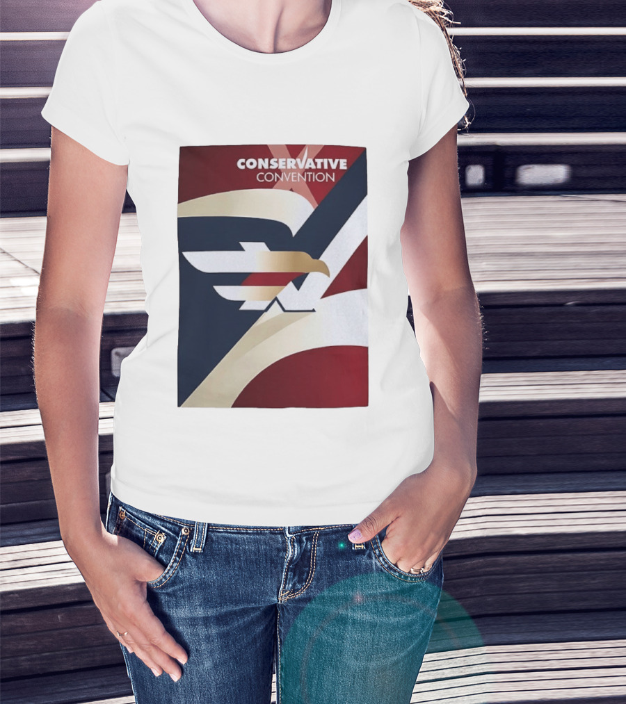 CONSERVATIVE CONVENTION Eagle American Flag T-Shirt