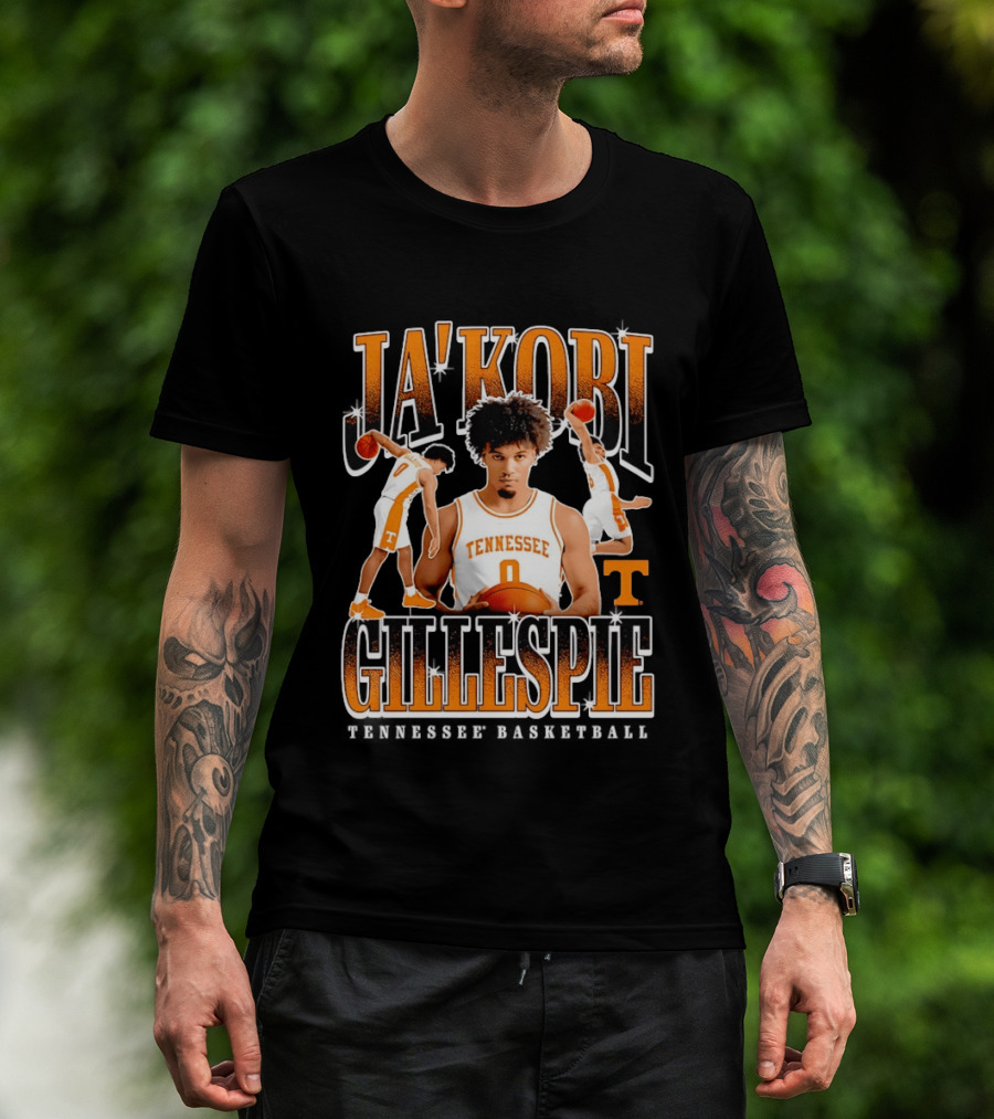 Ja'Kobi Gillespie Slam Dunk Tennessee Volunteers Basketball 0 T-Shirt