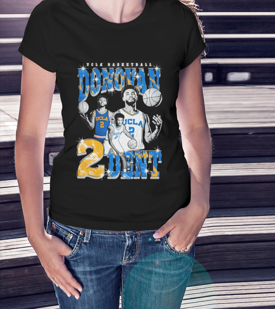Donovan Dent 2 UCLA Bruins Basketball Player Vintage Team Spirit T-Shirt