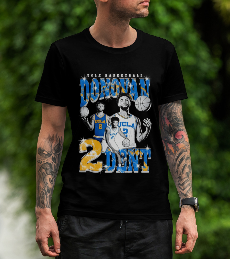 Donovan Dent 2 UCLA Bruins Basketball Player Vintage Team Spirit T-Shirt