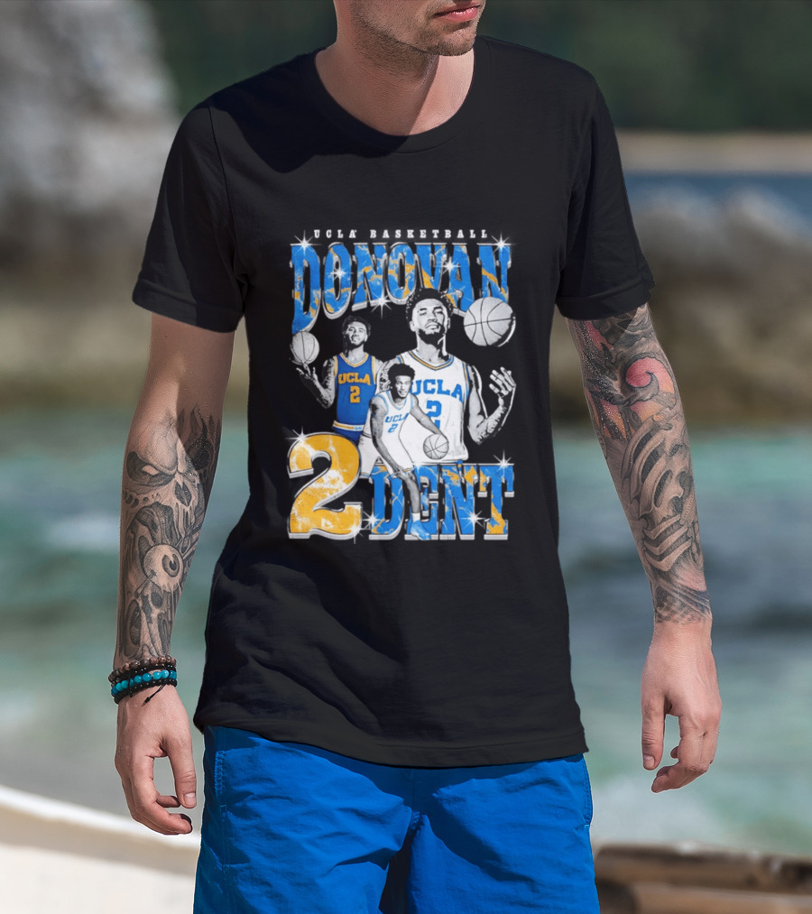 Donovan Dent 2 UCLA Bruins Basketball Player Vintage Team Spirit T-Shirt