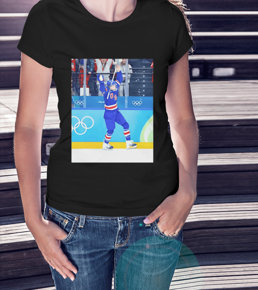 Megan Keller USA Women's Ice Hockey 2026 Olympics Celebration T-Shirt