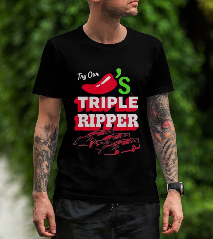 Try Our Chili's Triple Ripper Racing Cars T-Shirt