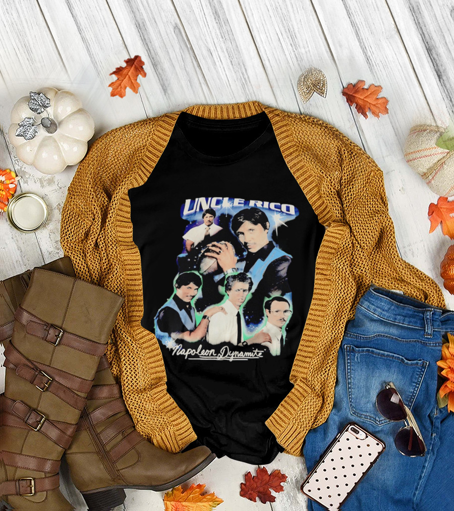 Uncle Rico Football 2004 Napoleon Dynamite Movie Collage T-Shirt