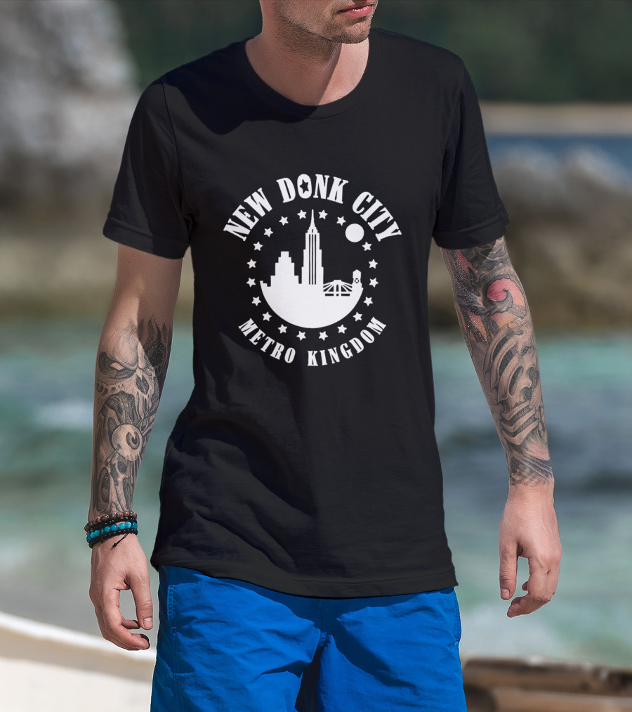 New Donk City Metro Kingdom Skyline And Stars T-Shirt