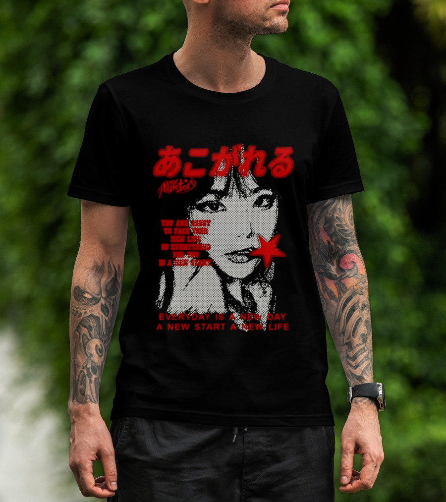 Girl Japan Everyday Is A New Day New Start New Life T-Shirt
