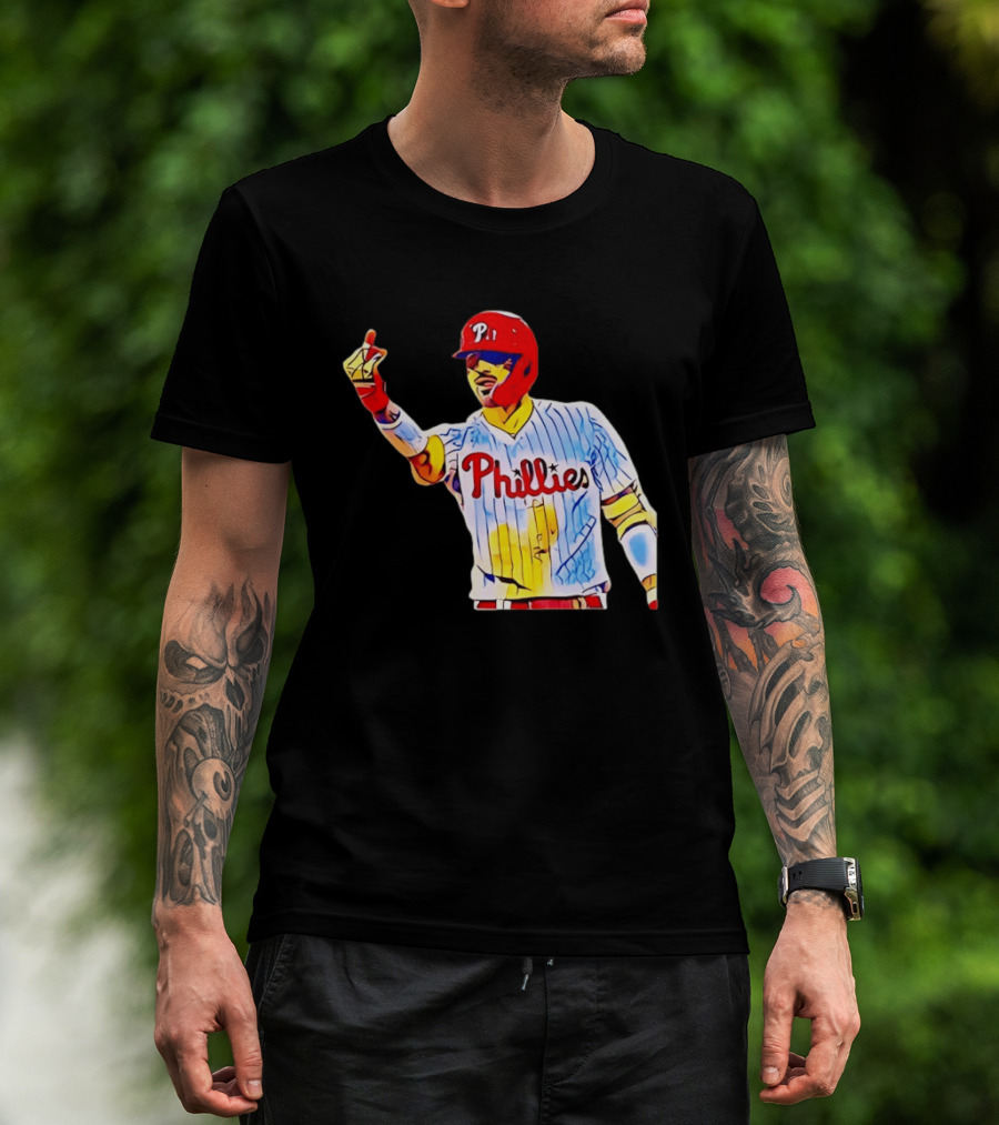 Philadelphia Phillies Nick Castellanos Gesture Baseball Moment T-Shirt