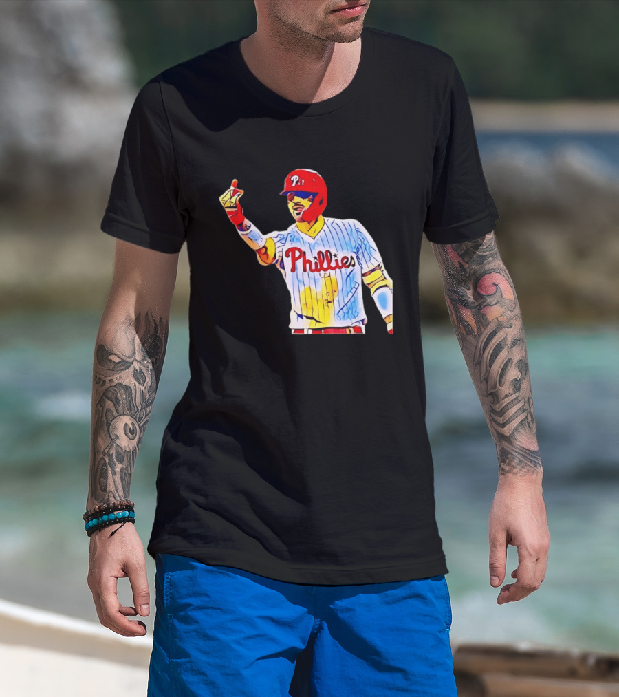 Philadelphia Phillies Nick Castellanos Gesture Baseball Moment T-Shirt