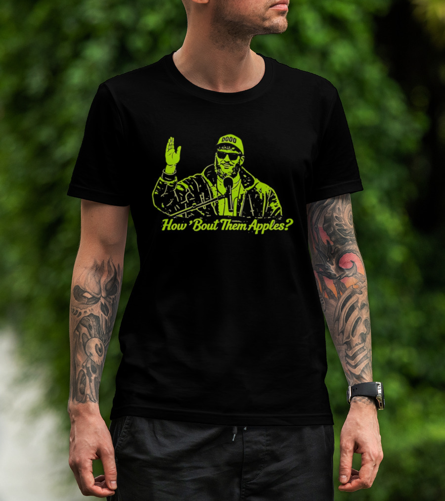 How 'Bout Them Apples Iconic Sunglasses And Microphone T-Shirt
