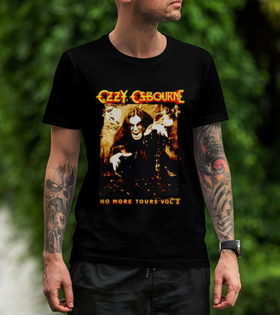 Ozzy Osbourne No More Tours Vol 2 Bats Full Moon Smoke Halloween T-Shirt