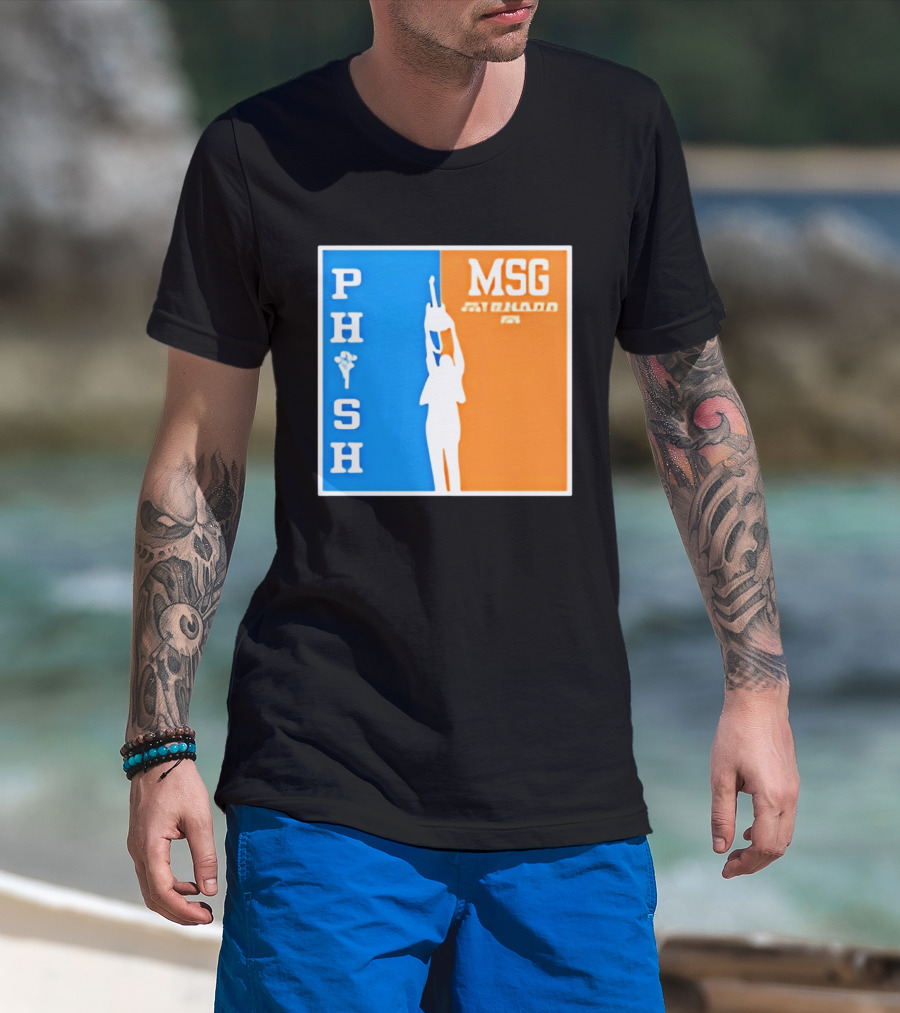 PHISH MSG Silhouette Guitar Concert Event T-Shirt