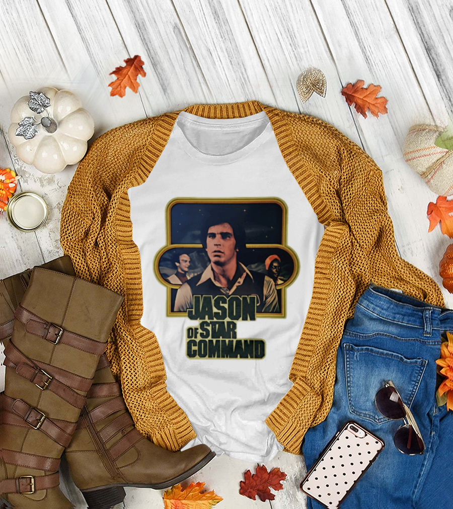 Jason of Star Command Retro Sci Fi Series Iconic Ensemble T-Shirt