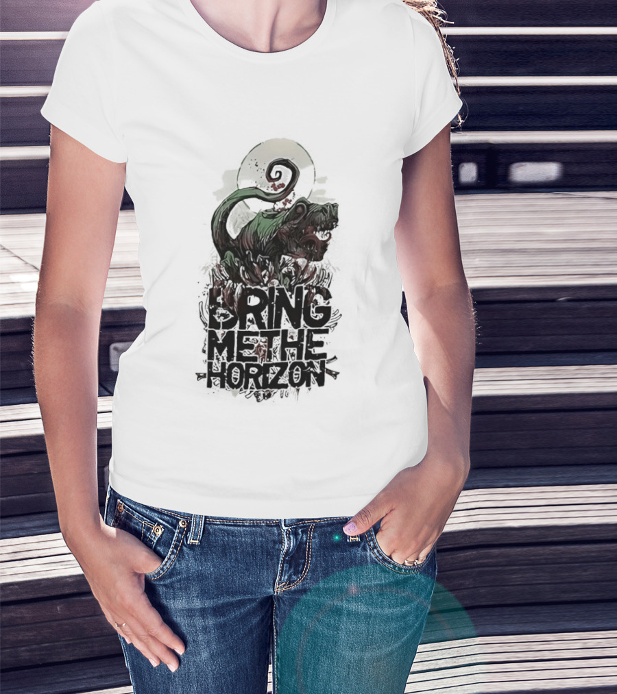 Dinosaur Bring Me The Horizon Spiral Tail T-Shirt