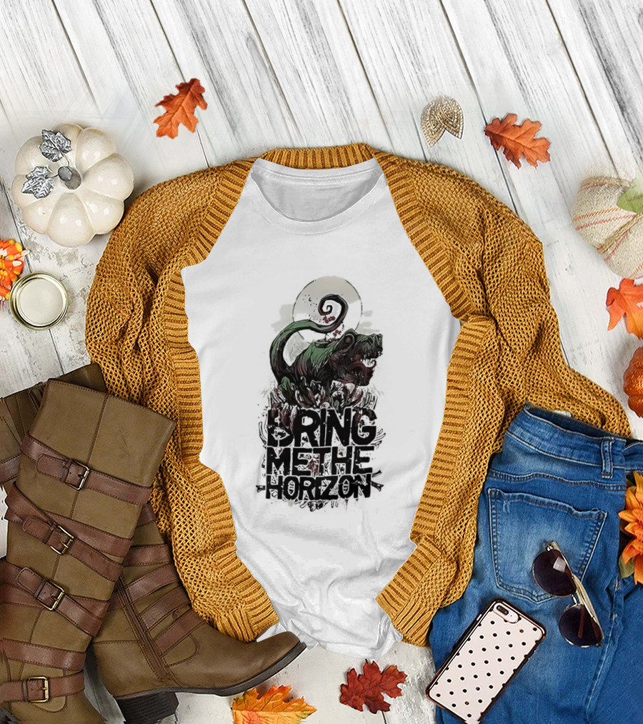 Dinosaur Bring Me the Horizon Spiral Tail T-Shirt
