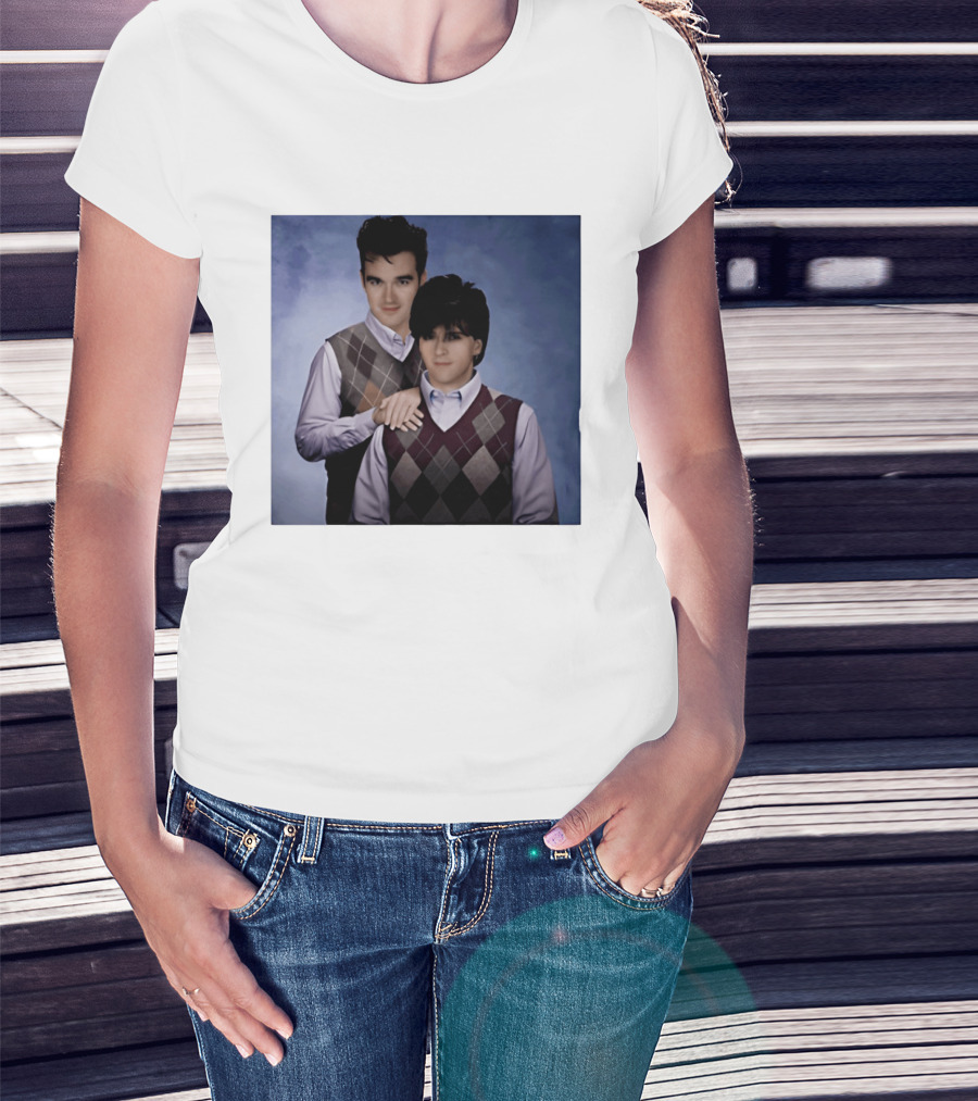 Morrissey Moz Johnny Marr Argyle Sweater Step Brothers T-Shirt
