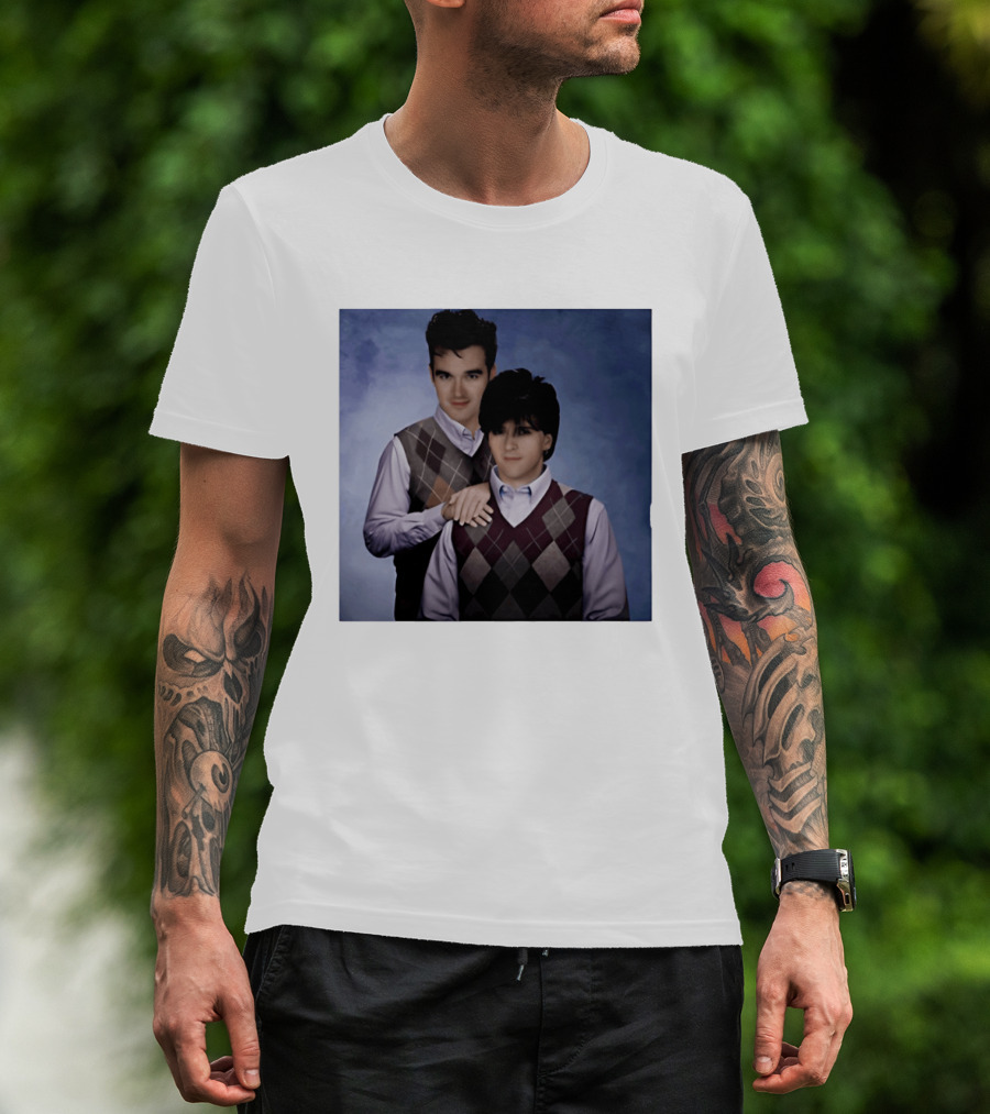 Morrissey Moz Johnny Marr Argyle Sweater Step Brothers T-Shirt