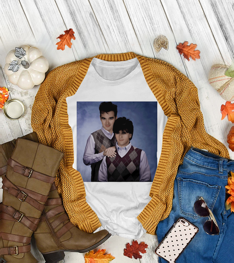 Morrissey Moz Johnny Marr Argyle Sweater Step Brothers T-Shirt