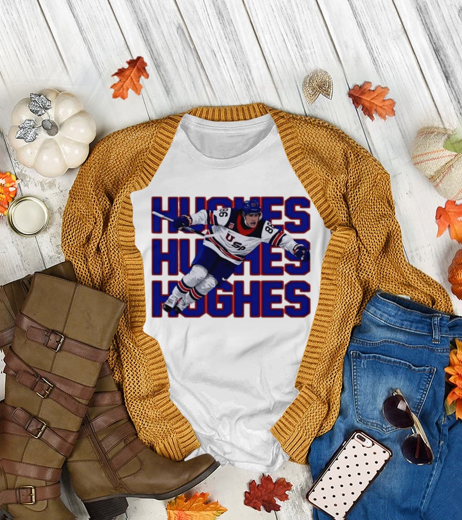 Team USA Jack Hughes Iconic Game Winning Goal Celebration T-Shirt