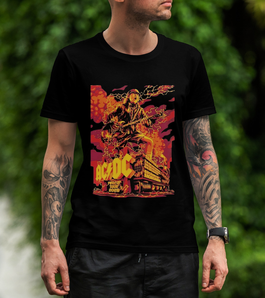 ACDC PWR Up Tour 2026 Sao Paulo Estadio Do Morumbi February 24 28 March 4 Concert T-Shirt