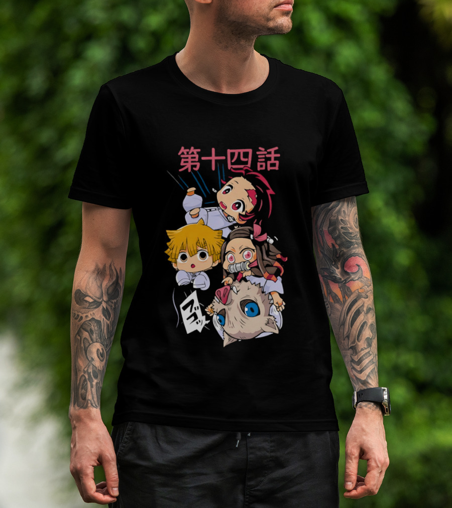 Chibi Anime Characters Playful Expressions T-Shirt