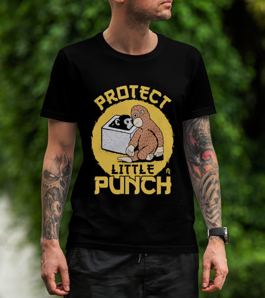 Protect Little Punch The Monkey T-Shirt