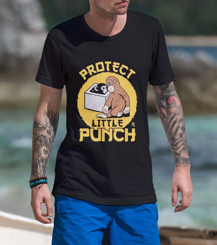 Protect Little Punch The Monkey T-Shirt