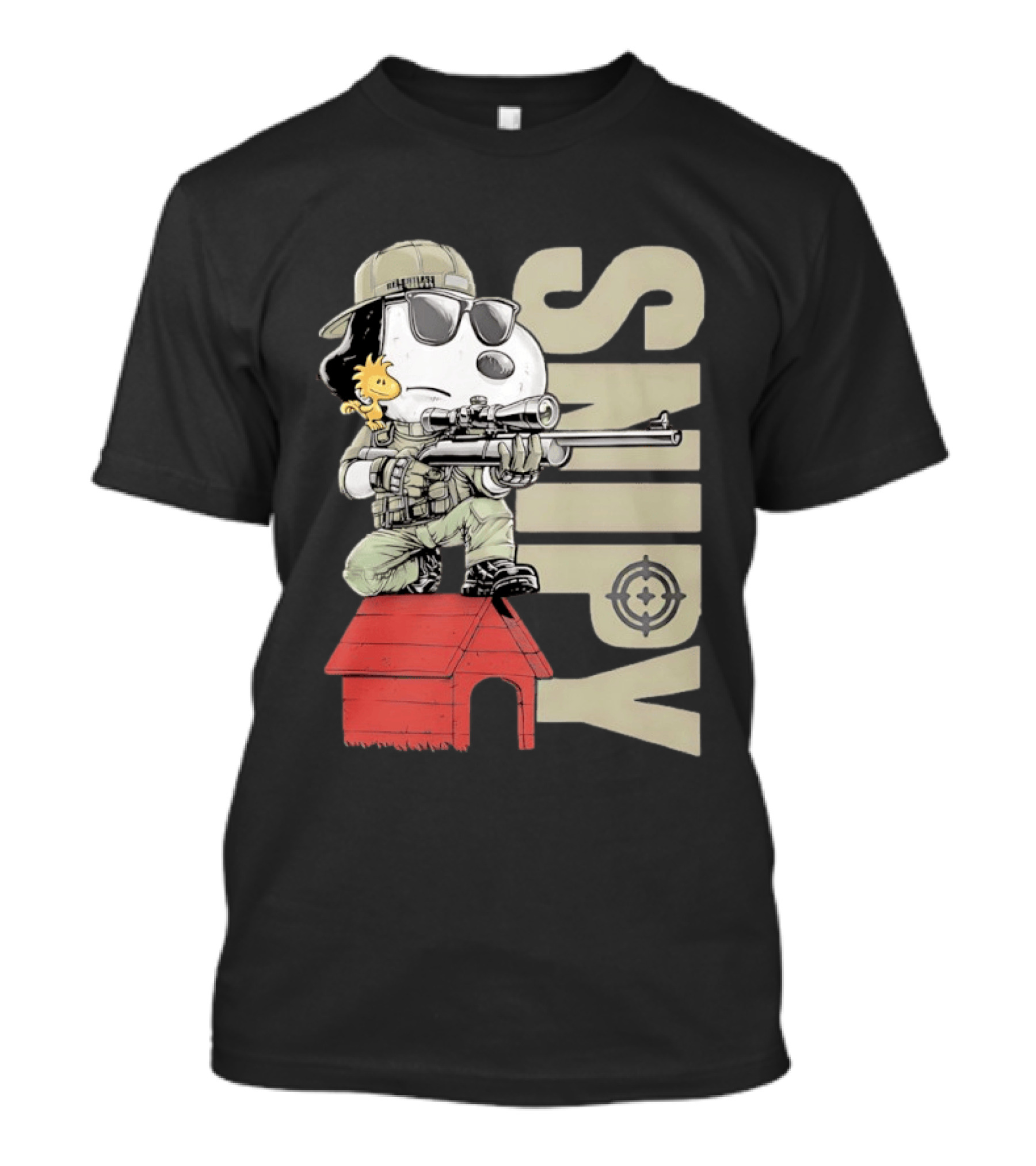 Snoopy Woodstock Sniper Doghouse Peanuts Target T-Shirt