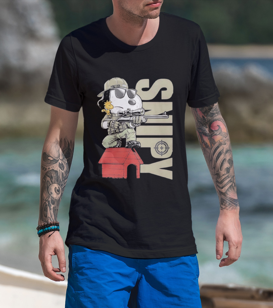 Snoopy Woodstock Sniper Doghouse Peanuts Target T-Shirt