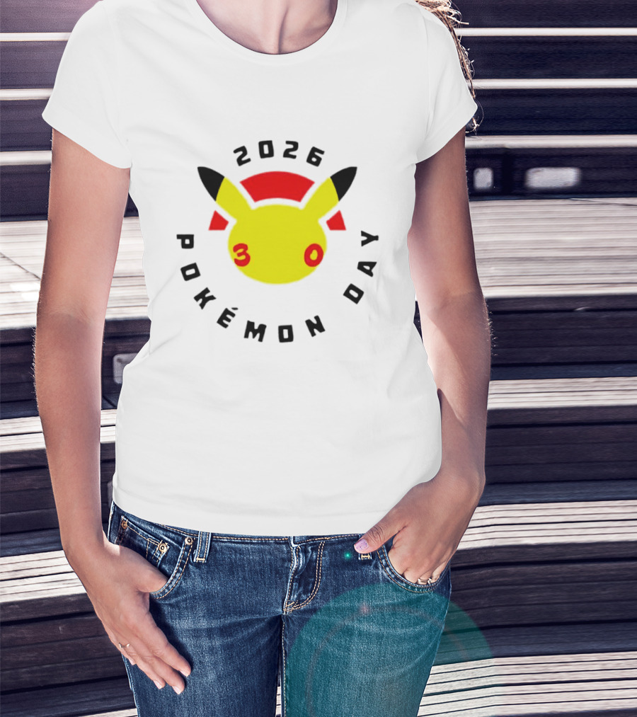2026 Pokémon Day 30th Anniversary Pikachu T-Shirt